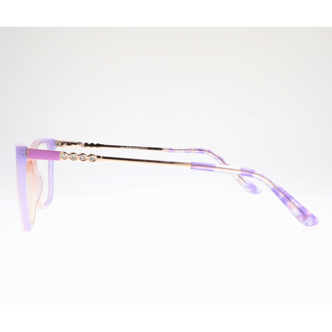Joy Style For Women's Eyeglasses Cat Eye Size 53 Zf35109c4 Violet Pink