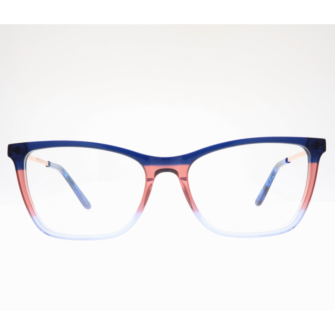 Joy Style For Women's Eyeglasses Cat Eye Size 53 Zf35109c6 Blue And Pink (Gradient).