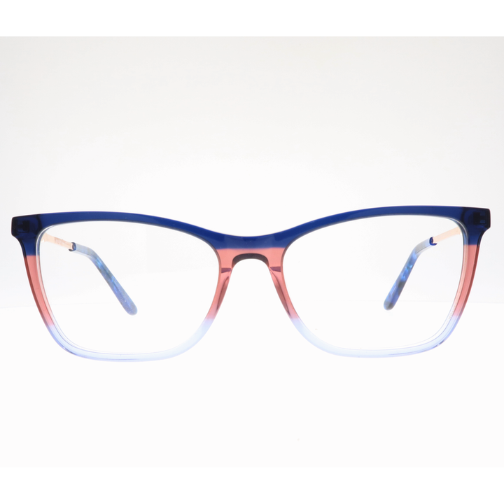 Joy Style For Women's Eyeglasses Cat Eye Size 53 Zf35109c6 Blue And Pink (Gradient).