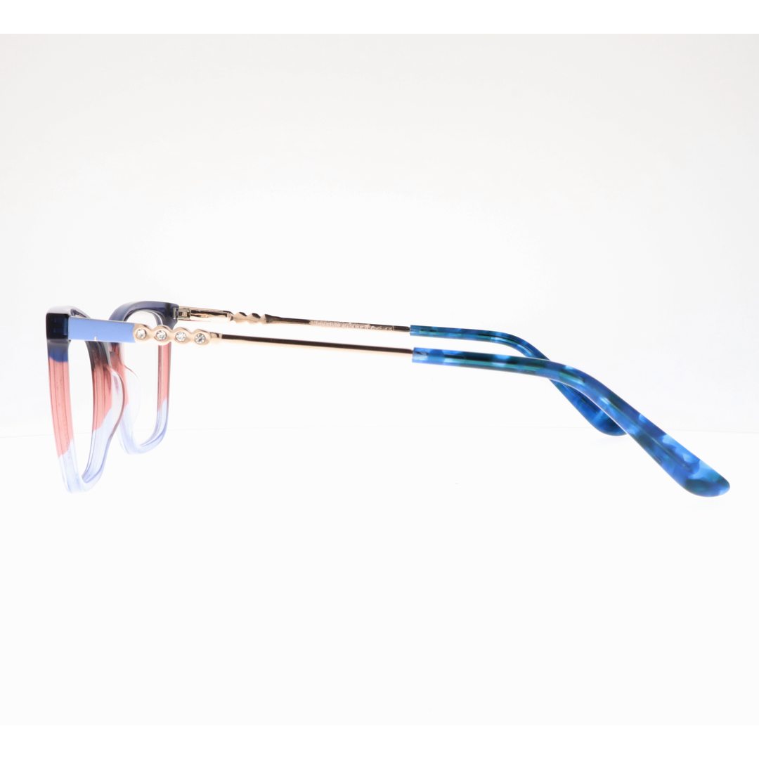 Joy Style For Women's Eyeglasses Cat Eye Size 53 Zf35109c6 Blue And Pink (Gradient).