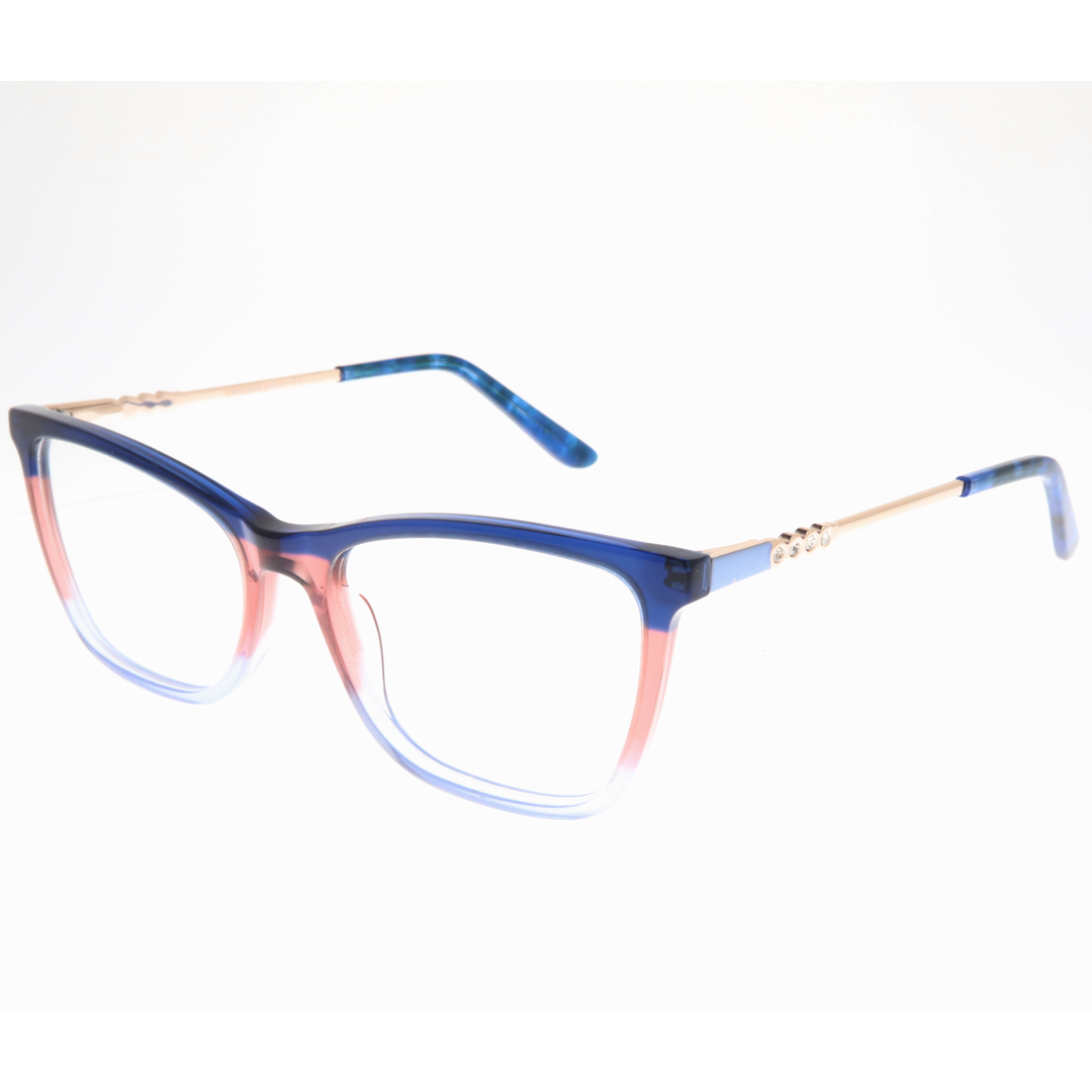 Joy Style For Women's Eyeglasses Cat Eye Size 53 Zf35109c6 Blue And Pink (Gradient).