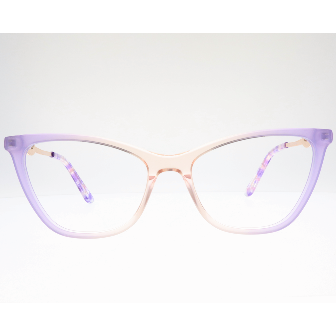Joy Style For Women's Eyeglasses Cat Eye Size 53 Zf35110c4 Violet Pink