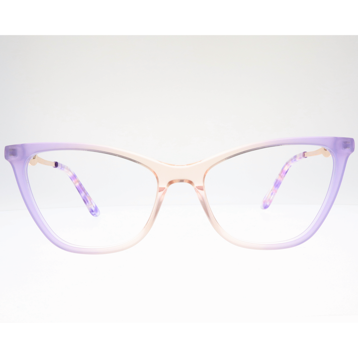 Joy Style For Women's Eyeglasses Cat Eye Size 53 Zf35110c4 Violet Pink