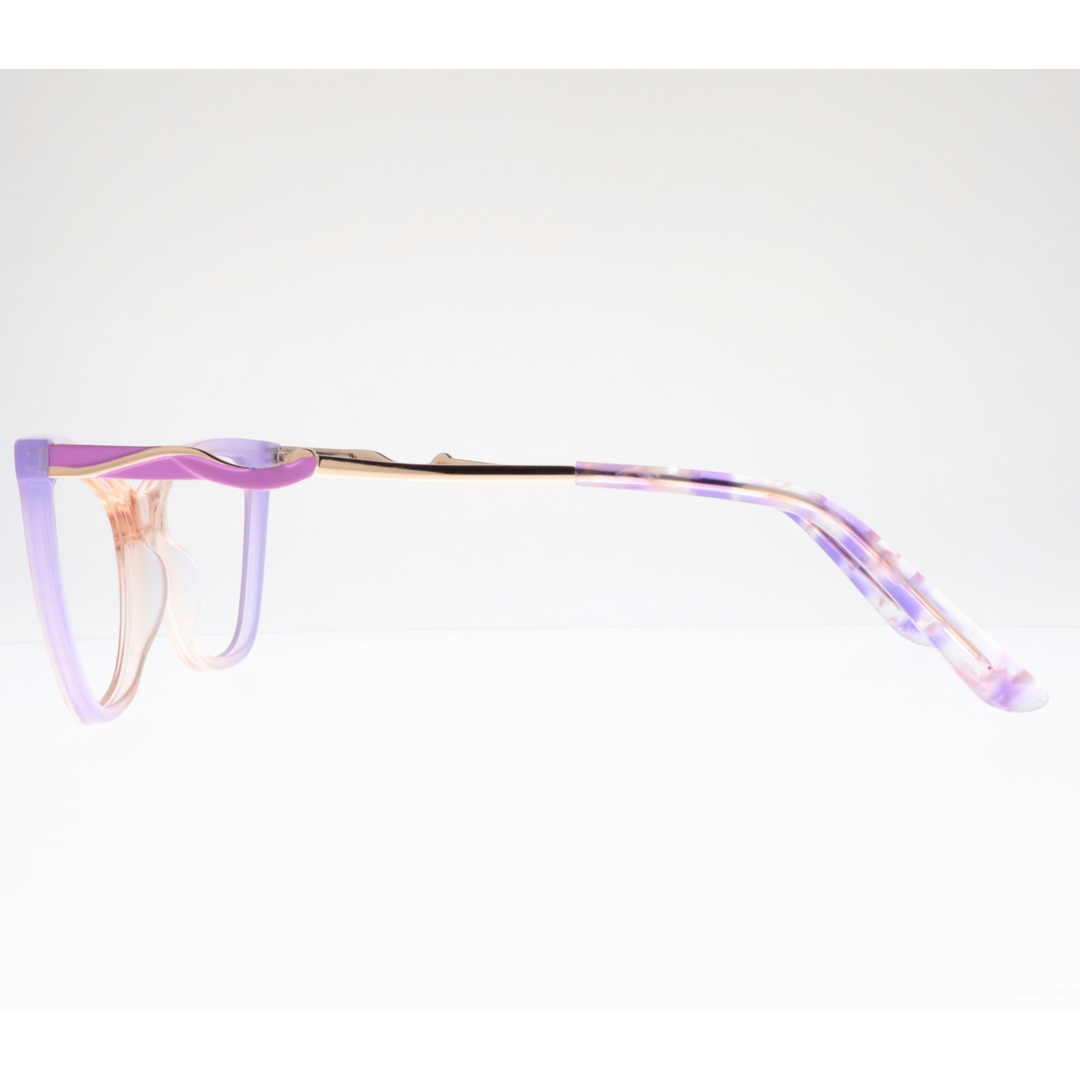 Joy Style For Women's Eyeglasses Cat Eye Size 53 Zf35110c4 Violet Pink