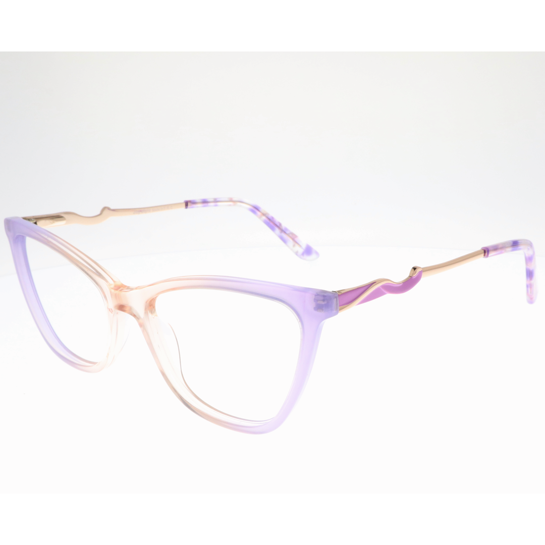Joy Style For Women's Eyeglasses Cat Eye Size 53 Zf35110c4 Violet Pink