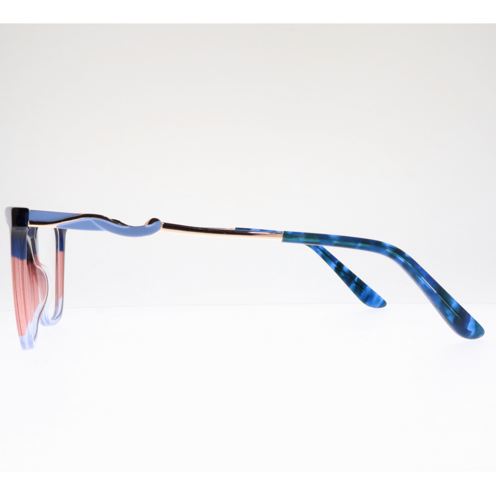 Joy Style For Women's Eyeglasses Cat Eye Size 53 Zf35110c6 Blue Pink Gradient