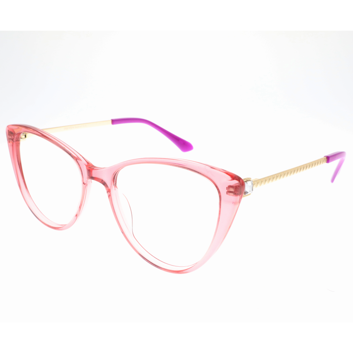 Joy Style For Women's Eyeglasses Cat Eye Size 54 2104c4 Peach Pink
