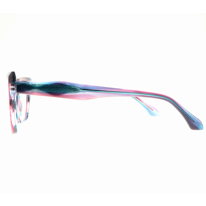 Joy Style For Women's Eyeglasses Cat Eye Size 54 6067c5 Pink Blue Marble