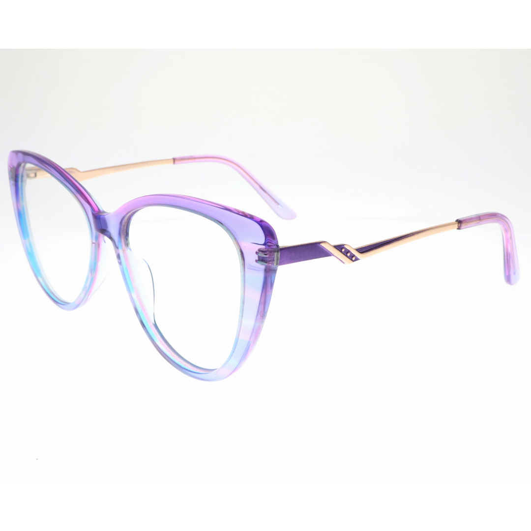 Joy Style For Women's Eyeglasses Cat Eye Size 54 9005c5 Pastel Purple Blue Gradient