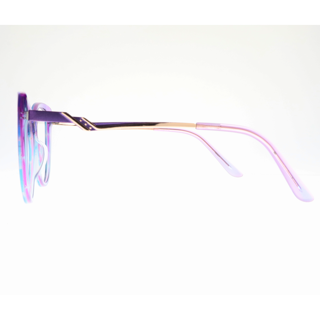 Joy Style For Women's Eyeglasses Cat Eye Size 54 9005c5 Pastel Purple Blue Gradient