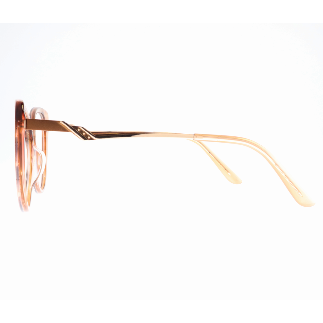 Joy Style For Women's Eyeglasses Cat Eye Size 54 9005c6 Light Brown