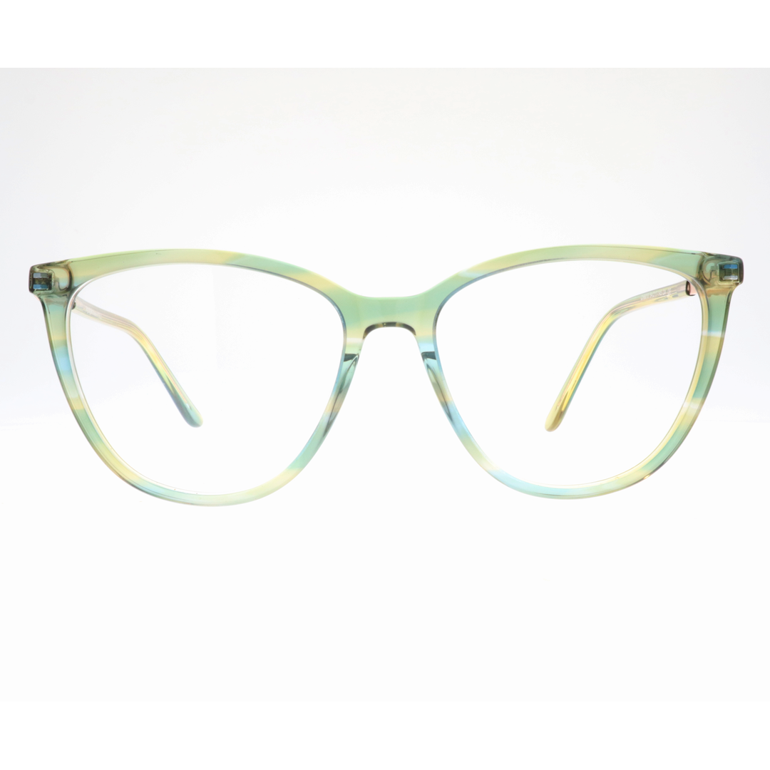 Joy Style For Women's Eyeglasses Cat Eye Size 54 9010c4 Green