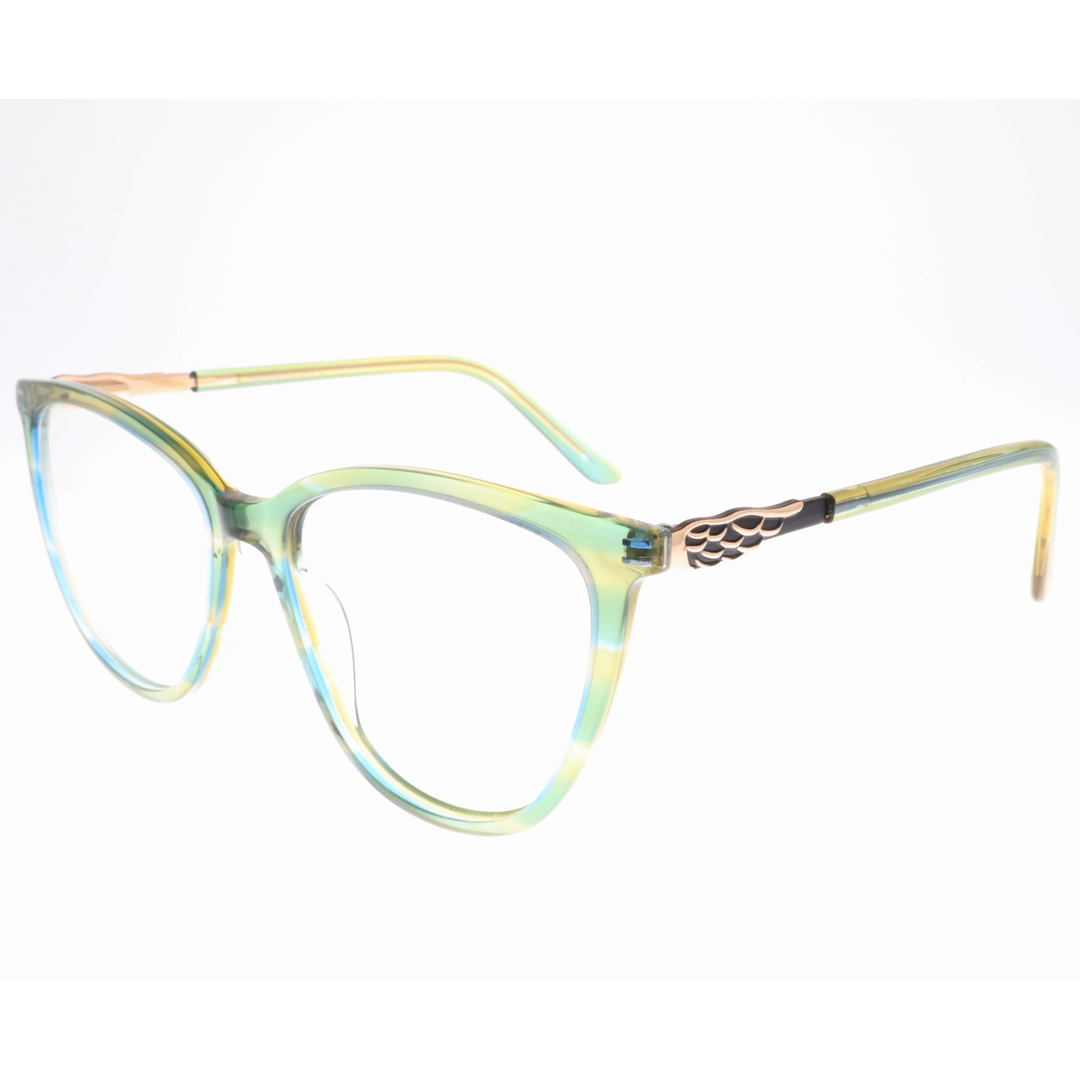 Joy Style For Women's Eyeglasses Cat Eye Size 54 9010c4 Green