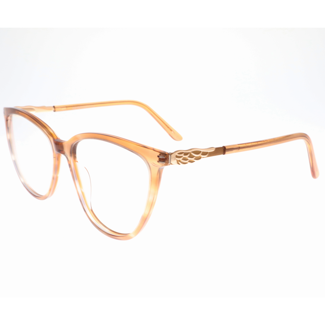 Joy Style For Women's Eyeglasses Cat Eye Size 54 9010c6 Brown