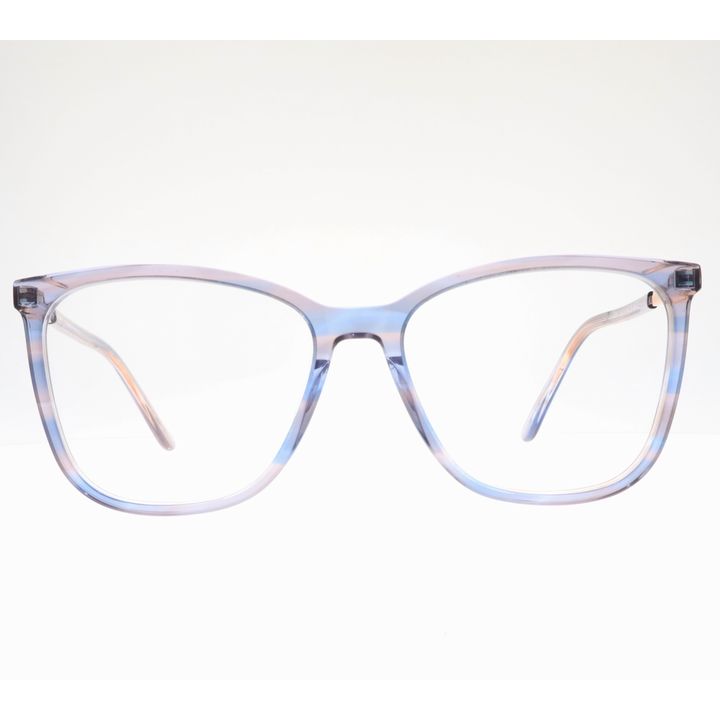 Joy Style For Women's Eyeglasses Cat Eye Size 54 Ch9007c3 Pastel Blue Pink Gradient