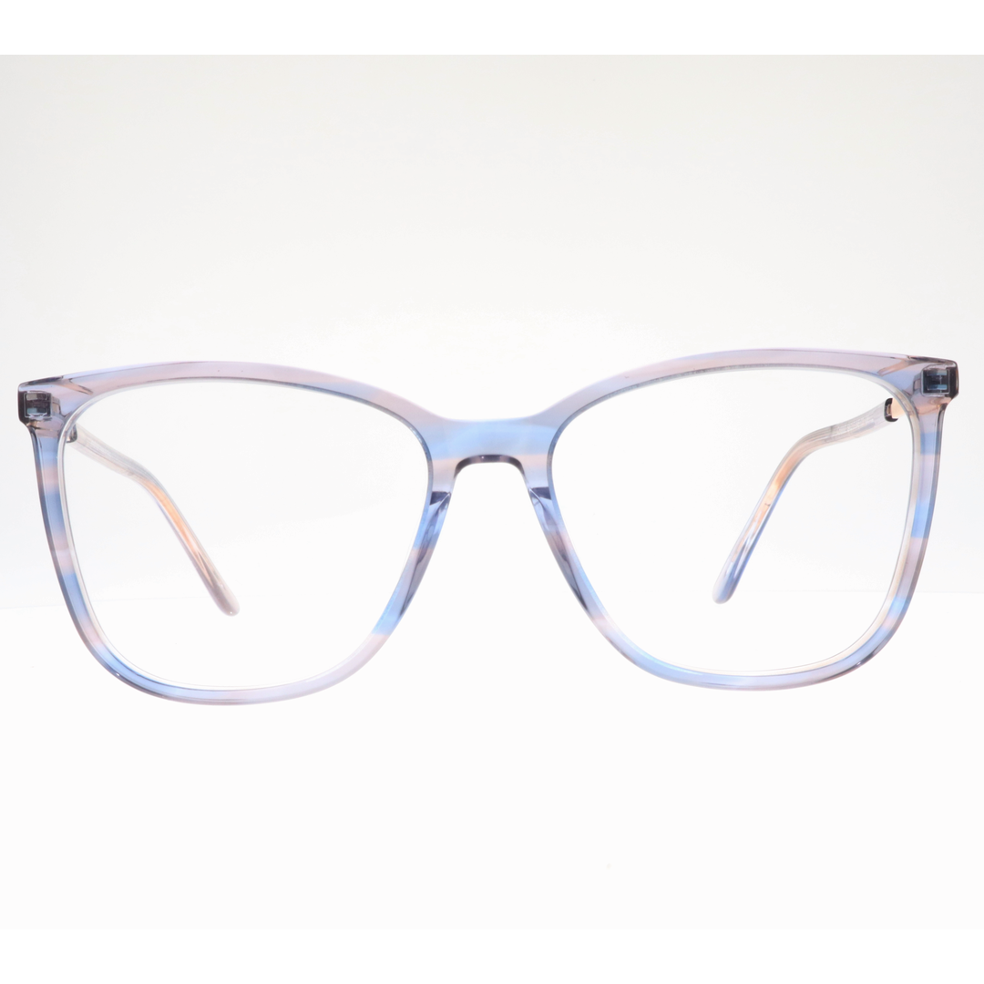 Joy Style For Women's Eyeglasses Cat Eye Size 54 Ch9007c3 Pastel Blue Pink Gradient