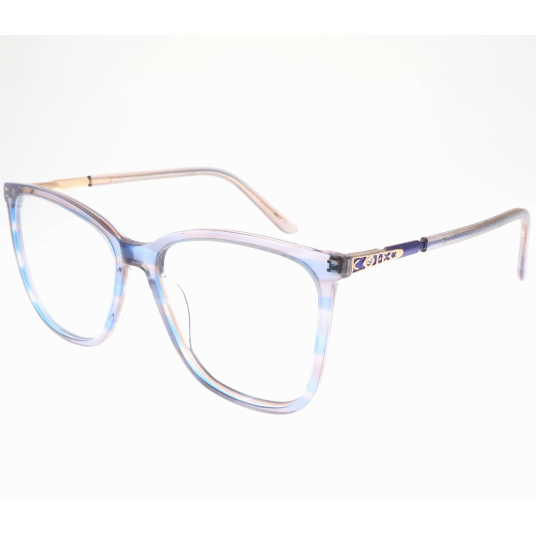 Joy Style For Women's Eyeglasses Cat Eye Size 54 Ch9007c3 Pastel Blue Pink Gradient