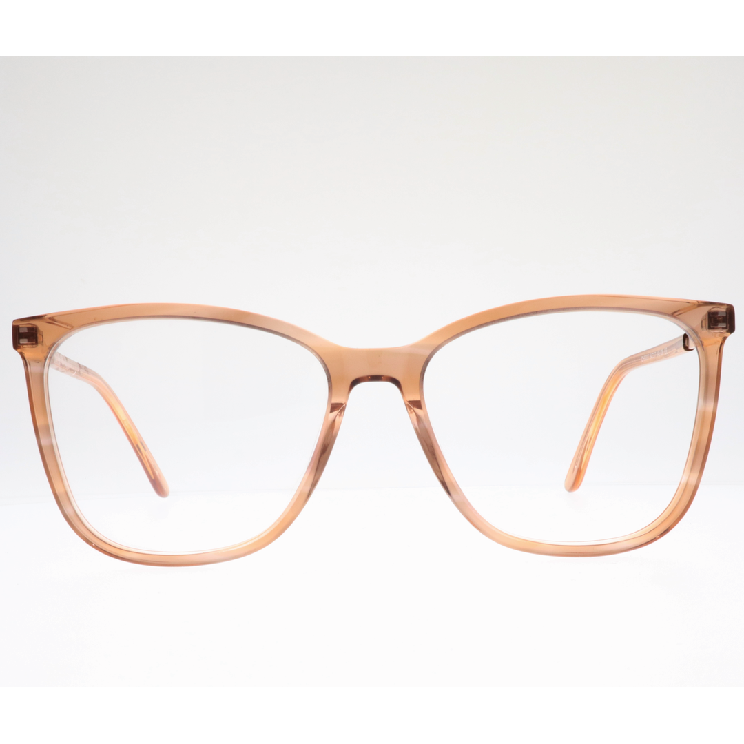 Joy Style For Women's Eyeglasses Cat Eye Size 54 Ch9007c6 Light Brown