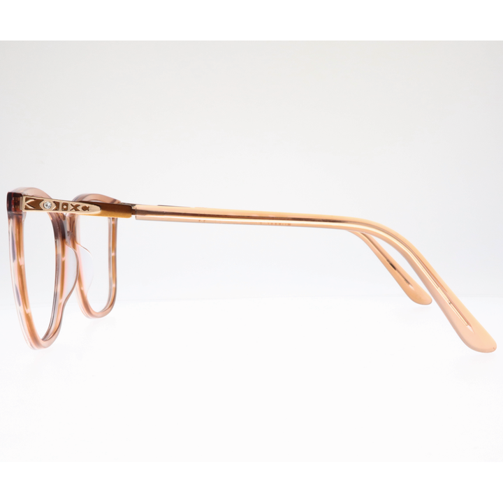 Joy Style For Women's Eyeglasses Cat Eye Size 54 Ch9007c6 Light Brown