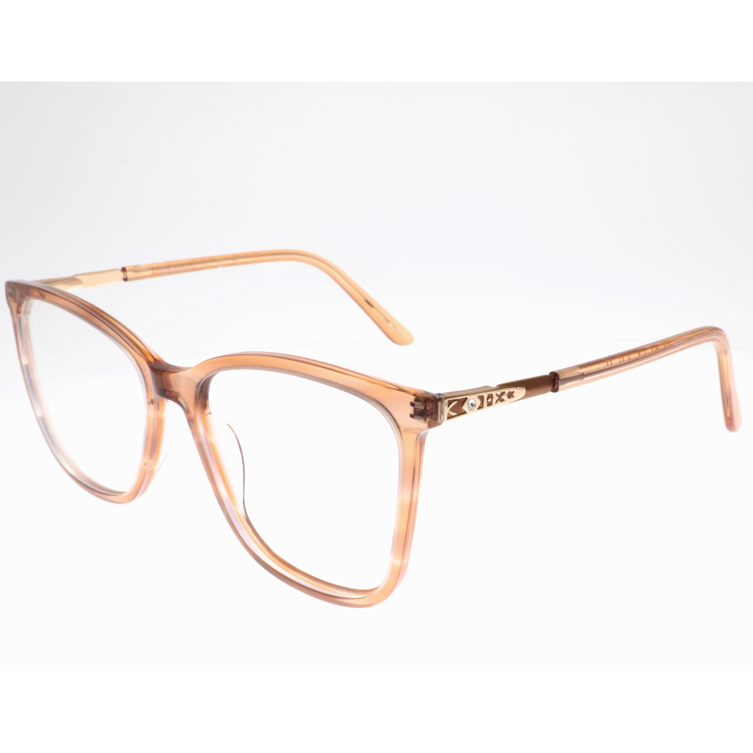 Joy Style For Women's Eyeglasses Cat Eye Size 54 Ch9007c6 Light Brown