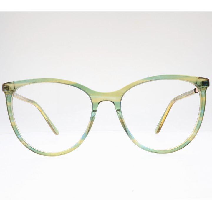 Joy Style For Women's Eyeglasses Cat Eye Size 54 Ch9009c4 Green Gradient