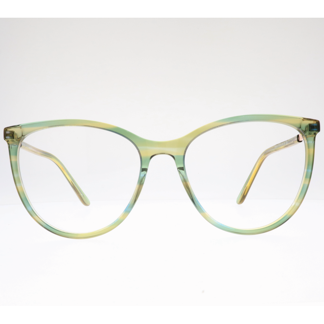 Joy Style For Women's Eyeglasses Cat Eye Size 54 Ch9009c4 Green Gradient