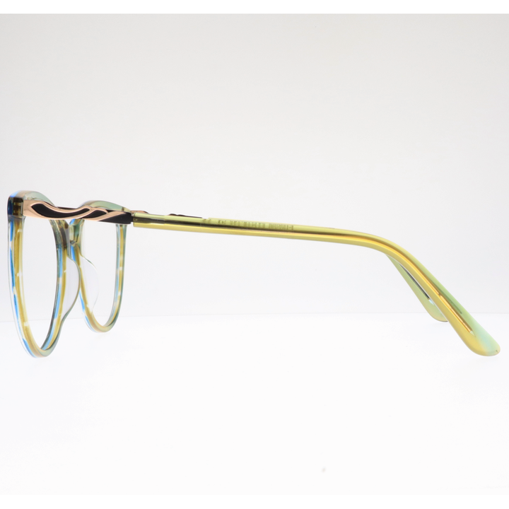 Joy Style For Women's Eyeglasses Cat Eye Size 54 Ch9009c4 Green Gradient