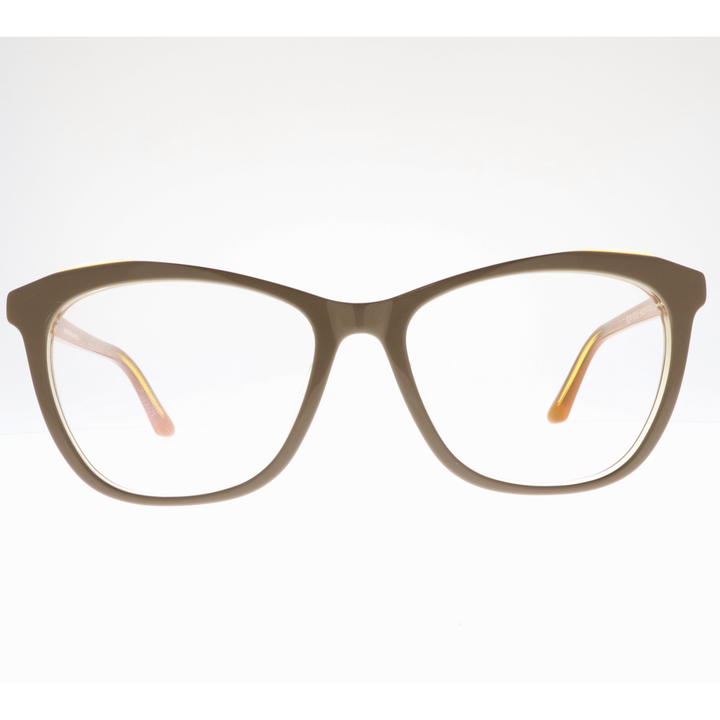 Joy Style For Women's Eyeglasses Cat Eye Size 54 Rda10002c3 Brown Beige