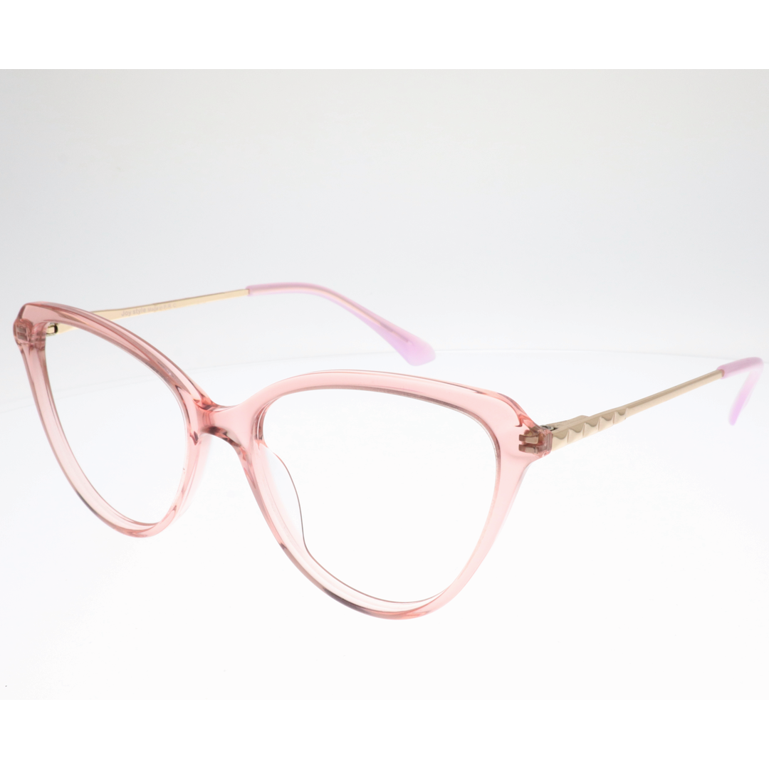 Joy Style For Women's Eyeglasses Cat Eye Size 54 Yc2101c6 Pink