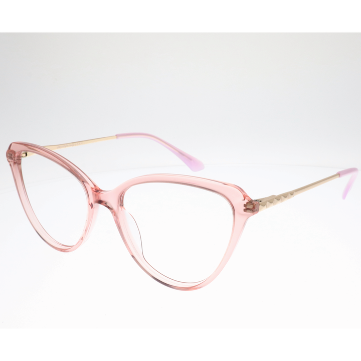 Joy Style For Women's Eyeglasses Cat Eye Size 54 Yc2101c6 Pink