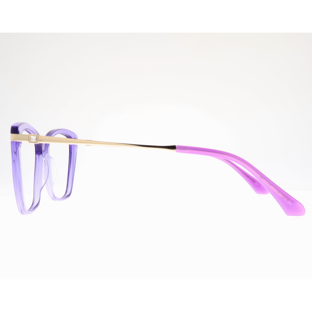 Joy Style For Women's Eyeglasses Cat Eye Size 54 Yc2108c2 Violet