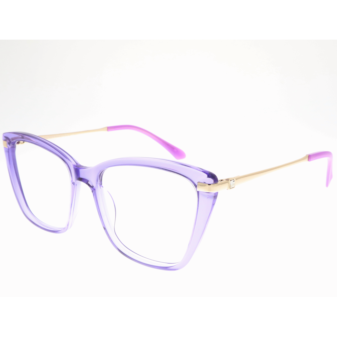 Joy Style For Women's Eyeglasses Cat Eye Size 54 Yc2108c2 Violet