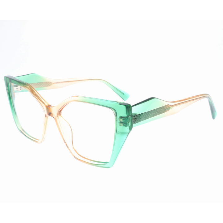 Joy Style For Women's Eyeglasses Cat Eye Size 55 6064c2 Green Yellow