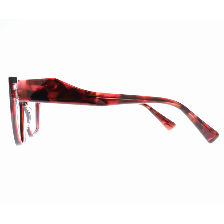 Joy Style For Women's Eyeglasses Cat Eye Size 55 6064c5 Red Black Pattern