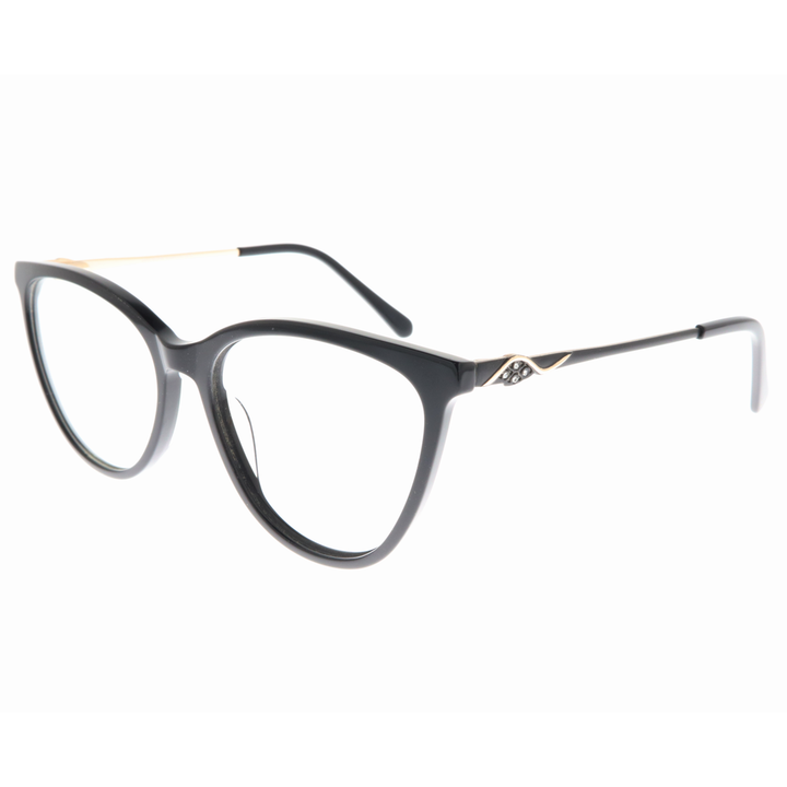 Joy Style For Women's Eyeglasses Cat Eye Size 55 9006c1 Black