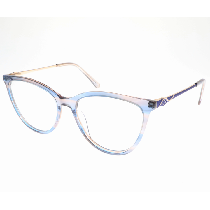 Joy Style For Women's Eyeglasses Cat Eye Size 55 9006c3 Light Blue