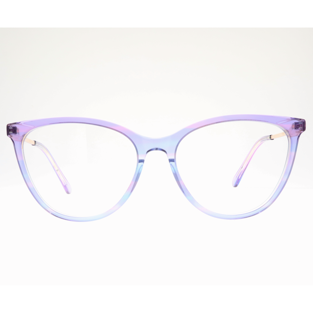 Joy Style For Women's Eyeglasses Cat Eye Size 55 9006c5 Violet