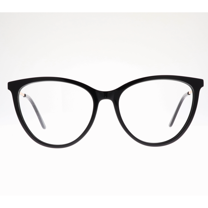 Joy Style For Women's Eyeglasses Cat Eye Size 55 Ch9003c1 Black