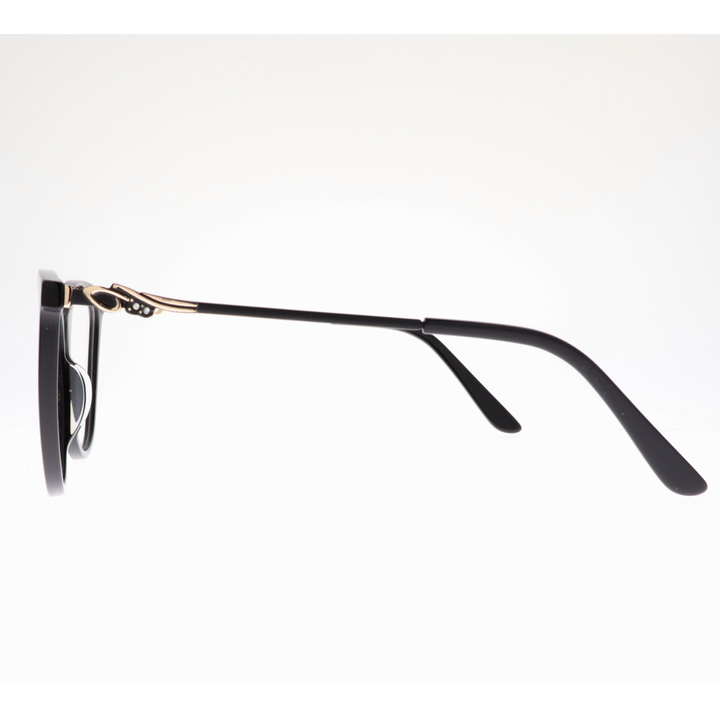 Joy Style For Women's Eyeglasses Cat Eye Size 55 Ch9003c1 Black