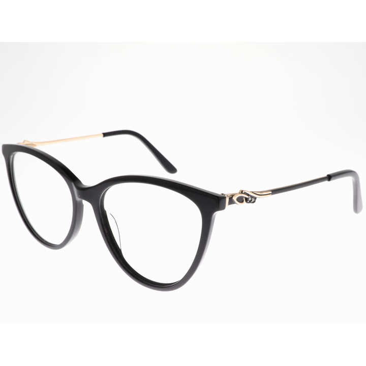 Joy Style For Women's Eyeglasses Cat Eye Size 55 Ch9003c1 Black