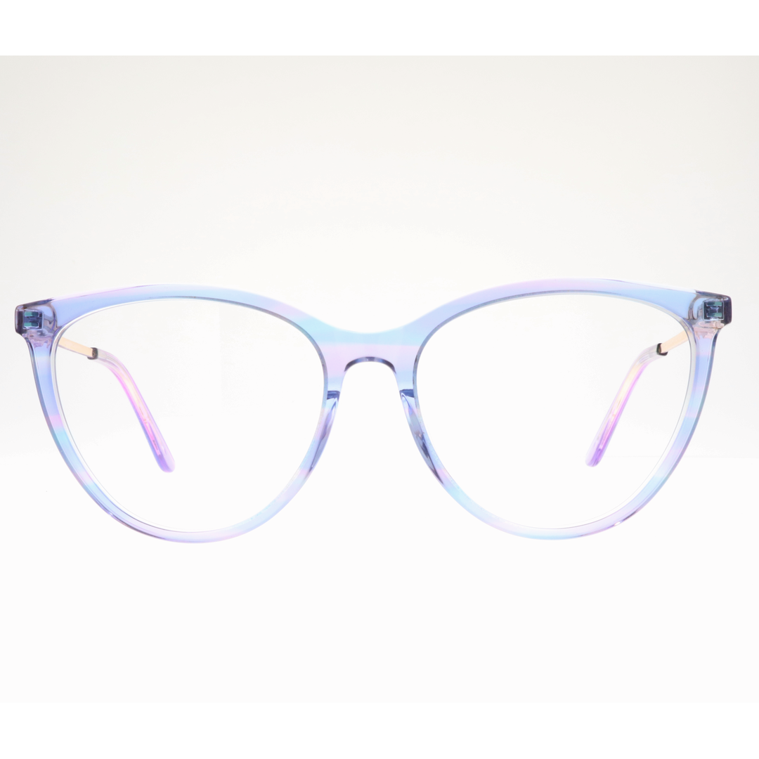 Joy Style For Women's Eyeglasses Cat Eye Size 55 Ch9003c5 Violet