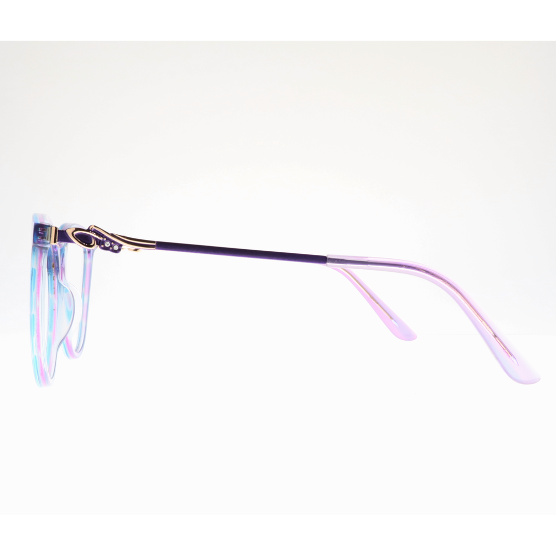 Joy Style For Women's Eyeglasses Cat Eye Size 55 Ch9003c5 Violet