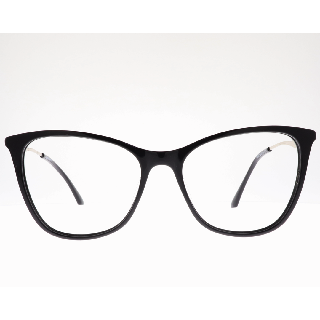Joy Style For Women's Eyeglasses Cat Eye Size 55 Yc2107c1 Black