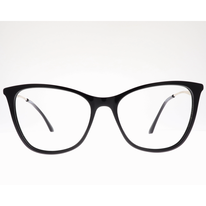 Joy Style For Women's Eyeglasses Cat Eye Size 55 Yc2107c1 Black