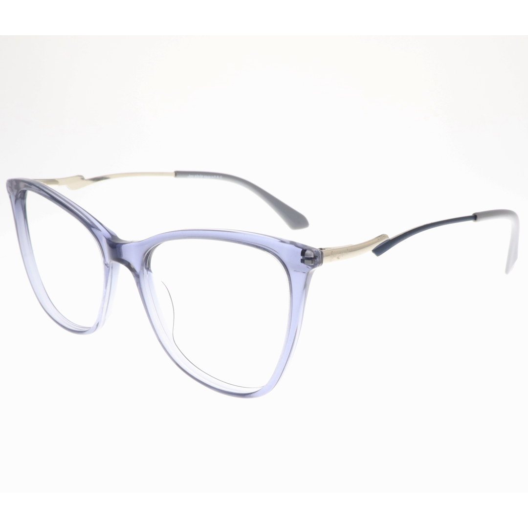 Joy Style For Women's Eyeglasses Cat Eye Size 55 Yc2107c3 Grey