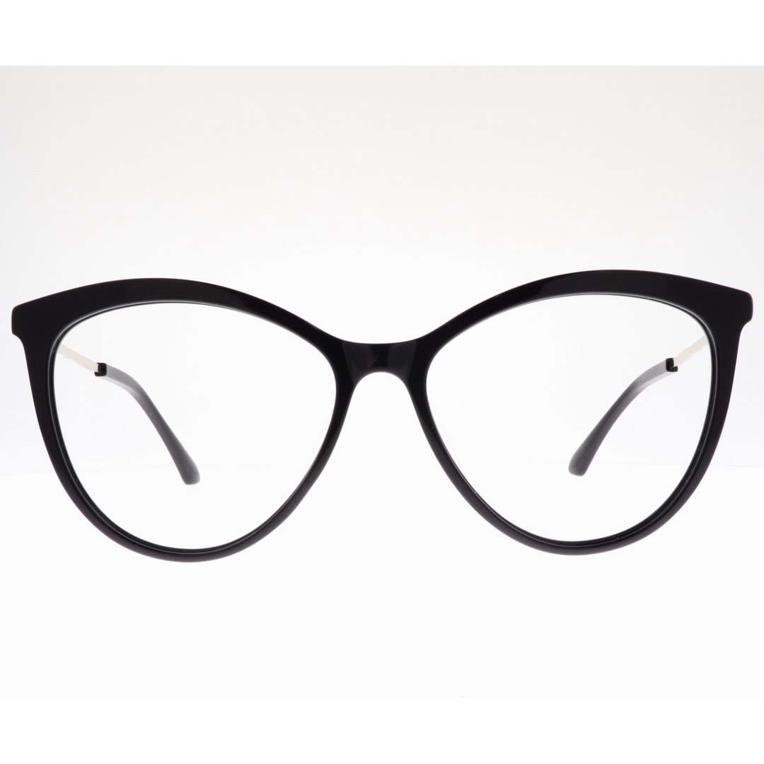 Joy Style For Women's Eyeglasses Cat Eye Size 55 Yc2110c1 Black