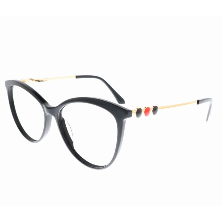 Joy Style For Women's Eyeglasses Cat Eye Size 56 2102c1 Black
