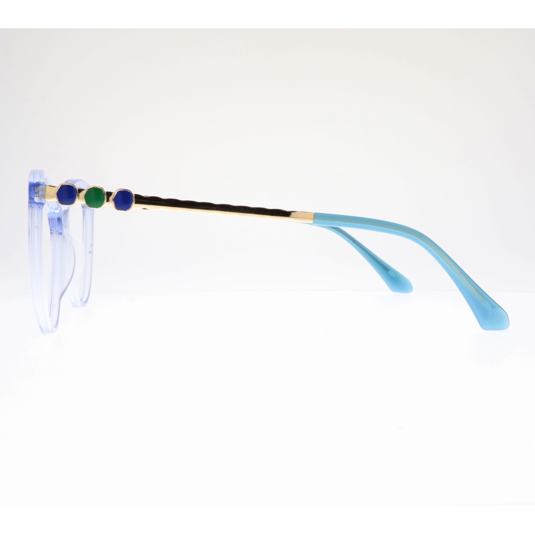 Joy Style For Women's Eyeglasses Cat Eye Size 56 2102c5 Light Blue