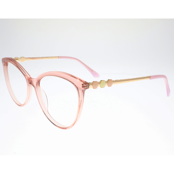 Joy Style For Women's Eyeglasses Cat Eye Size 56 2102c6 Peach Pink
