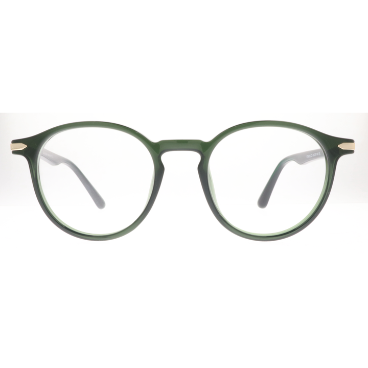 Joy Style For Women's Eyeglasses Round Shape Size 48 8002c3 Green